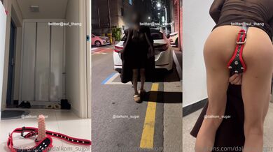 韩国极品长腿TS「dalkom sugar」OF日常性爱私拍 露出、捆缚、群P尺度拉满【第十七弹】(5v) (5)